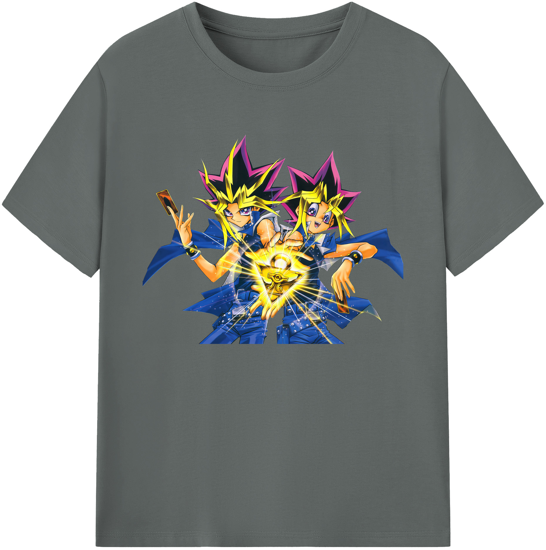 （画像用） 遊☆戯☆王 Yu-Gi-Oh! 綿100％ メンズ半袖Tシャツ｜肌触りやわらか＆通気性